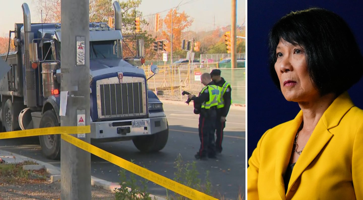 TPS Police investigating after a pedestrian was struck and killed in Toronto’s east end Thursday Oct. 29, 2026 (CP24