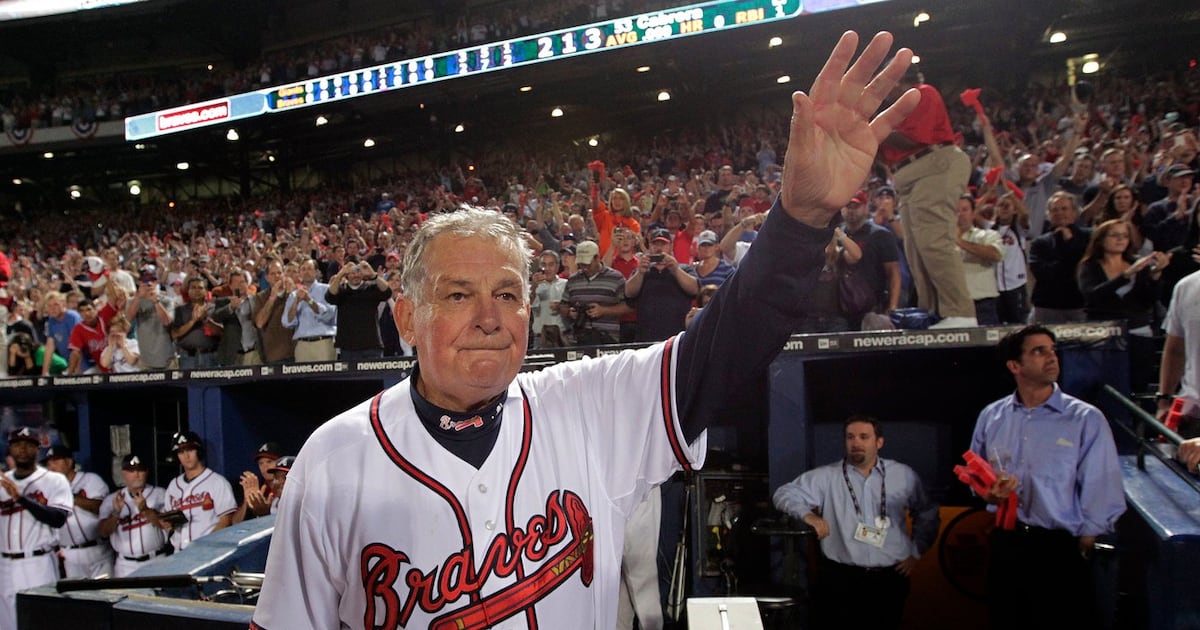 Bobby Cox, manager of the Atlanta Braves' teams that ruled the National ...