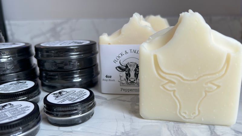 Flock and Tallow is a skincare company centered around Nova Scotia beef tallow. (Emma Convey/CTV News Atlantic)