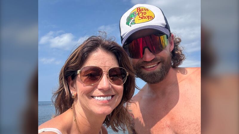 Luc Bourgeois (right) is pictured. (Source: Facebook/Chloé Allain)