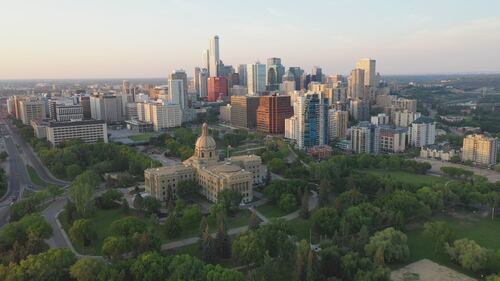 The Alberta legislature can be seen in Edmonton, Alberta. (CTV News Edmonton)