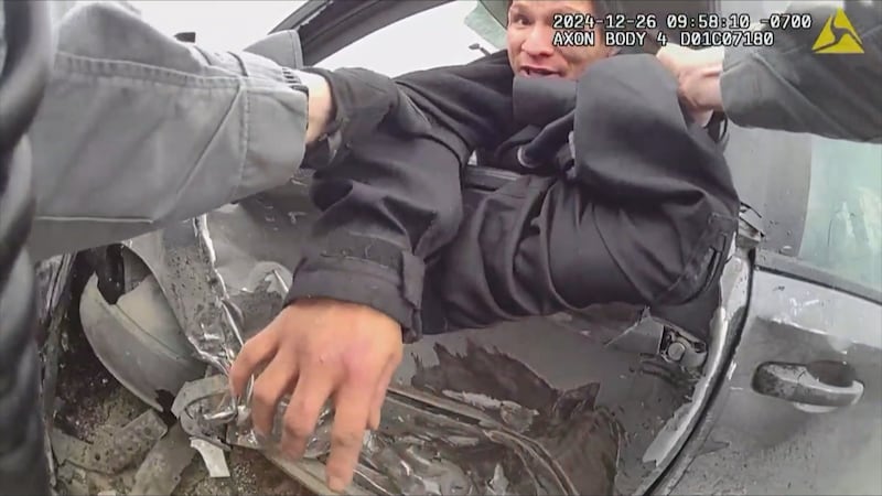 Duane Nepoose, seen on bodycam footage from a Calgary police officer, admitted to dangerous driving causing death, dangerous driving causing bodily harm, robbery and fleeing a police officer in the crash.