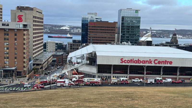 Fire crews respond to the Scotiabank Centre in Halifax on Jan. 8, 2026. (Jesse Thomas/CTV Atlantic)