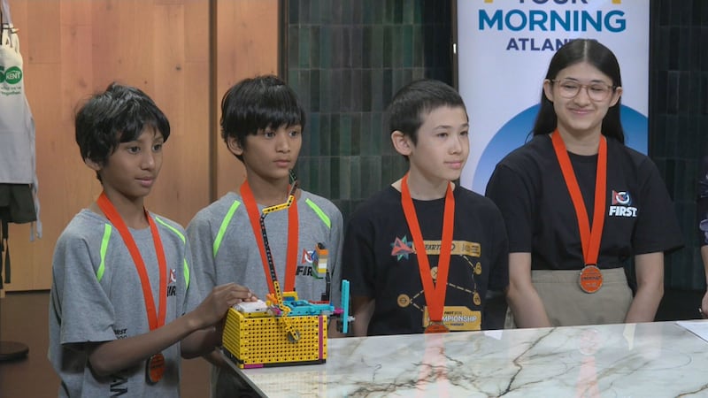 From left to right: Eason and Neelan Wong, Michael and Alyssa Campbell on CTV Your Morning Atlantic.