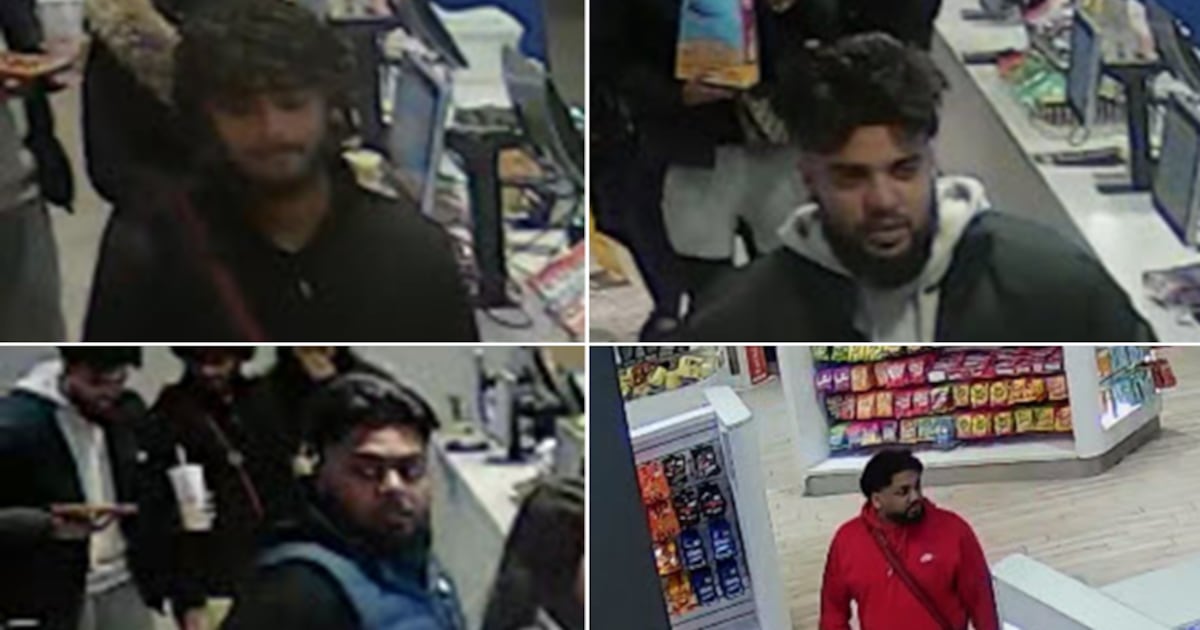 Four suspects wanted in connection with stabbing at movie theatre parking ...