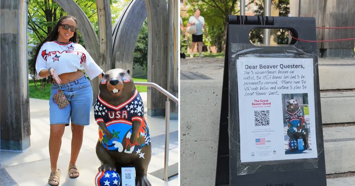 U.S.-themed World Cup beaver designed by Ottawa artist destroyed in ...