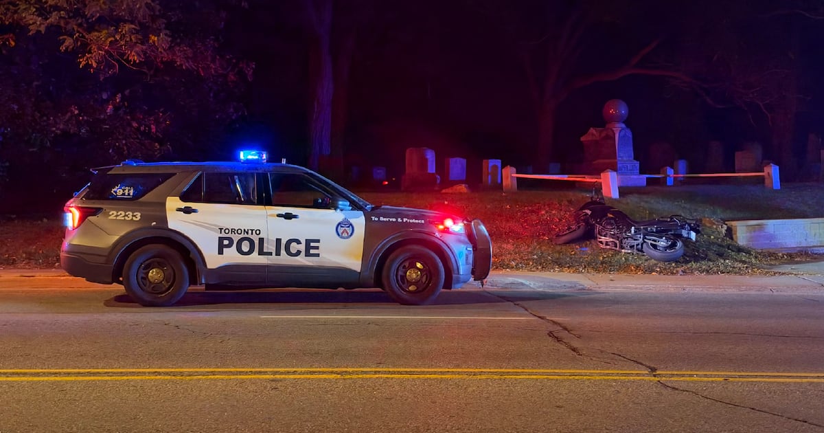 Man in His 30s Hospitalized After Motorcycle Crash in Etobicoke