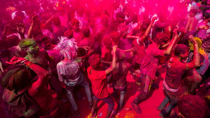 Holi Hindu Festival of Colours celebrated