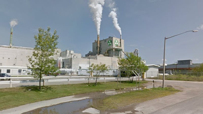 Nackawic pulp mill view from Google