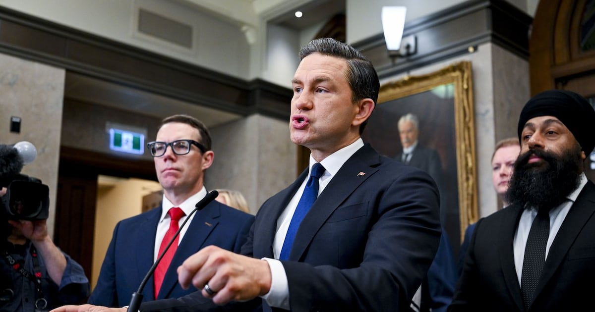 Poilievre accuses Carney of ducking questions about Canada's sluggish ...