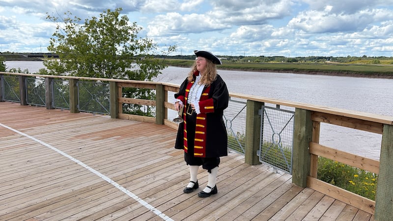 A photo of Summer Gallant, Riverview’s new town crier. (Derek Haggett/CTV News)