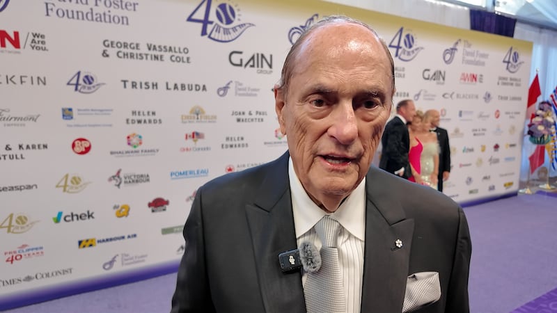 Jim Treliving, longtime supporter of the David Foster Foundation, attends the organization’s 40th anniversary gala in Victoria on Friday, Aug. 7, 2026.