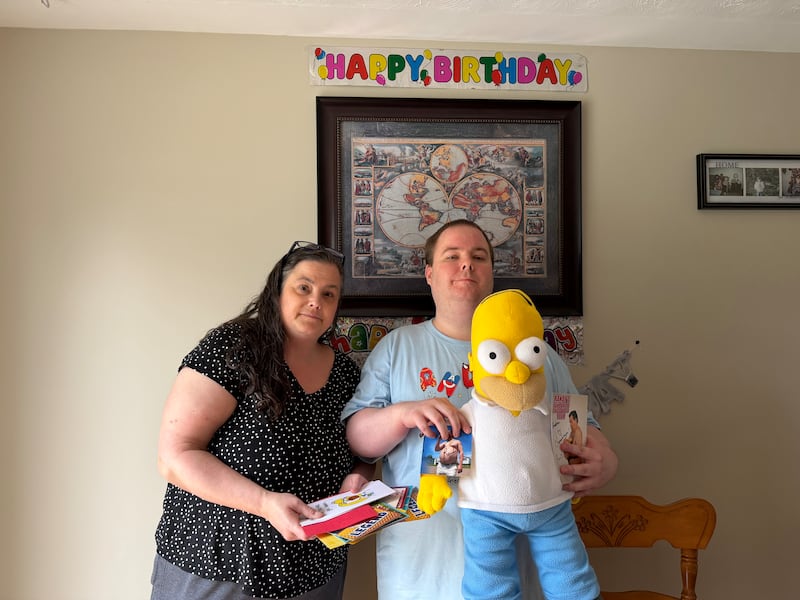 Andrew and his mother Denise Jollimore are pictured. (Emma Convey/CTV News Atlantic)