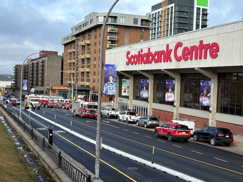 Fire crews respond to the Scotiabank Centre in Halifax on Jan. 8, 2026. (Jesse Thomas/CTV Atlantic)