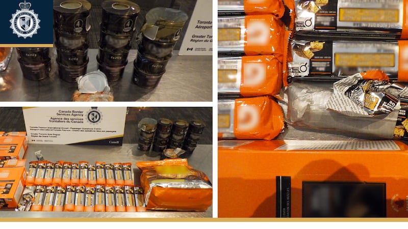 CBSA seizes 8 kilograms of meth hidden in food products at Toronto Pearson airport