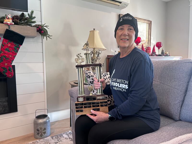 Cape Breton runner Trish Walsh received the Barbarian Of The Year. (CTV Atlantic / Ryan MacDonald)