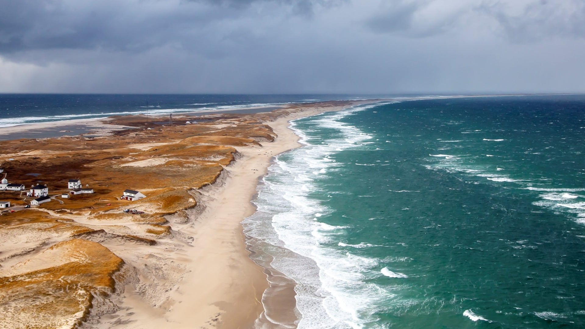A beach is pictured.
