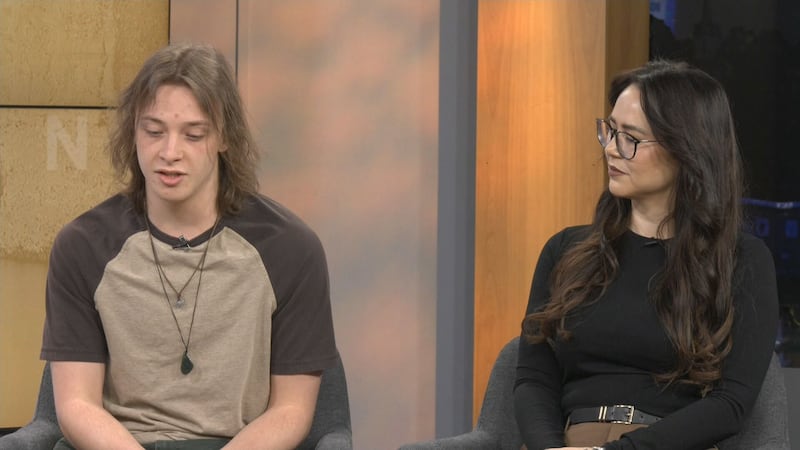 Ethan Chitty and Ash Avery are pictured at the CTV Your Morning Atlantic studio on May 13, 2026.
