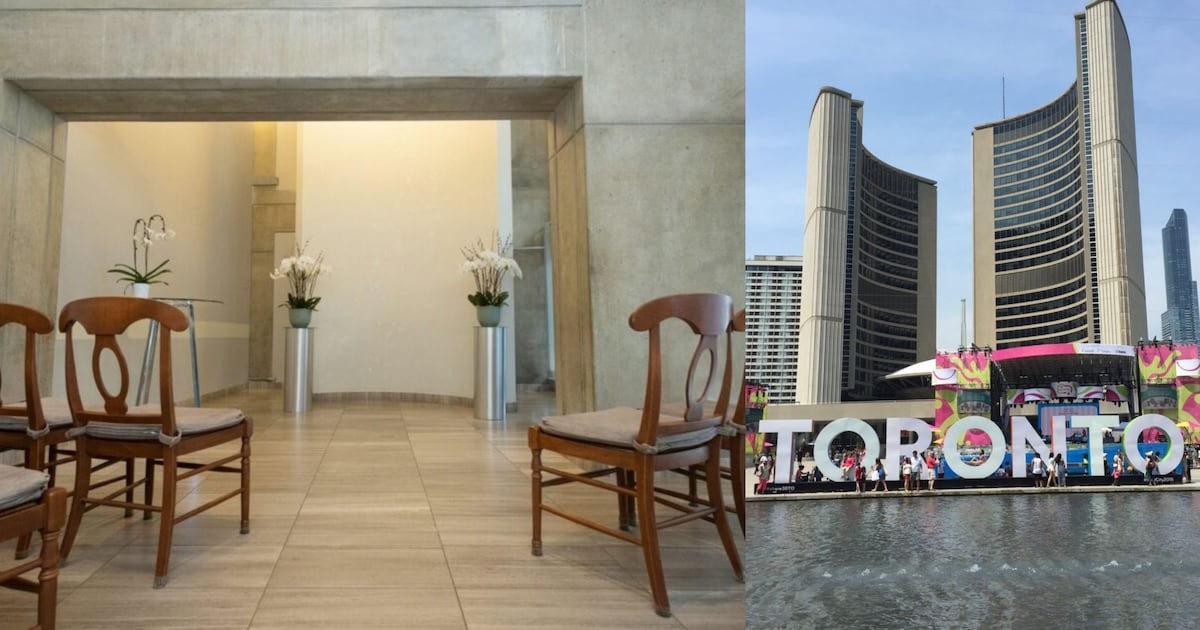 Wedding ceremonies paused at Toronto City Hall starting in January