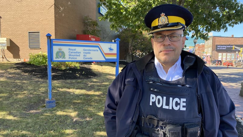 Codiac Regional RCMP Supt. Benoit Jolette stands outside.