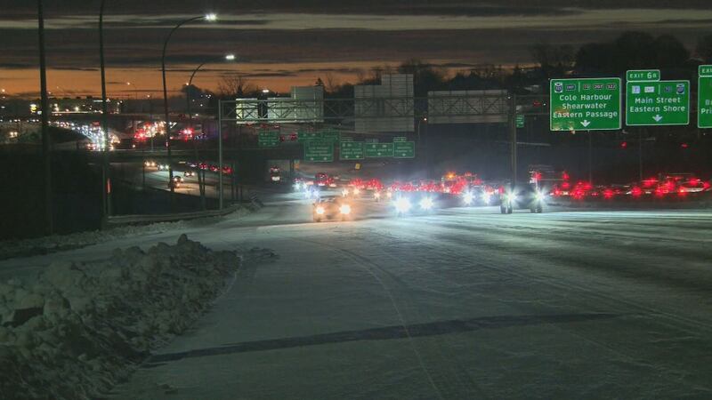 Road conditions are pictured in Dartmouth, N.S., the morning of Jan. 20, 2026. (Carl Pomeroy/CTV Atlantic)