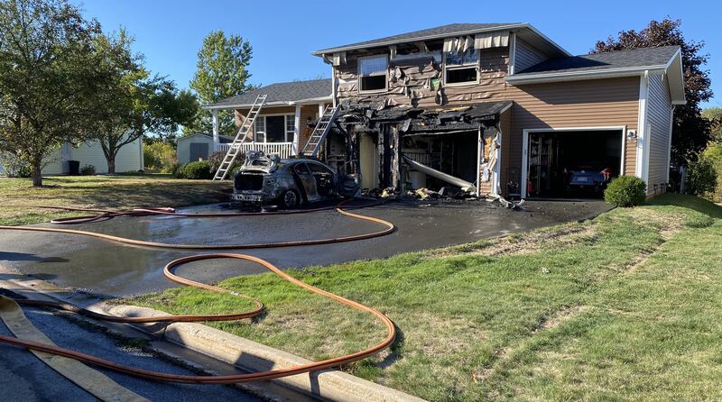 A house on Briardale Drive in Moncton on Saturday, Sept. 27, 2025. (Derek Haggett/CTV Atlantic)
