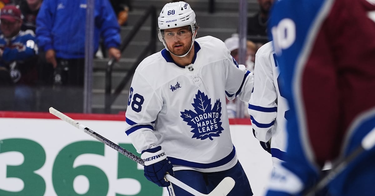 Nylander ties career high, Maple Leafs beat Avalanche