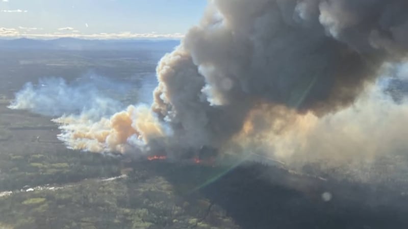 The Windy Creek wildfire on Monday, May 12, 2026. (BCWS)