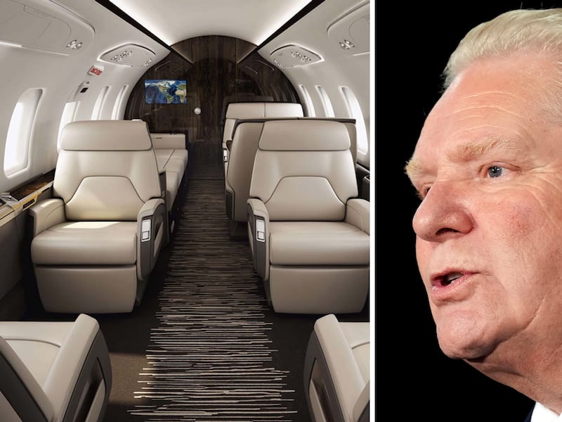 Here’s how much Ontario taxpayers are on the hook for in private jet purchase and sale