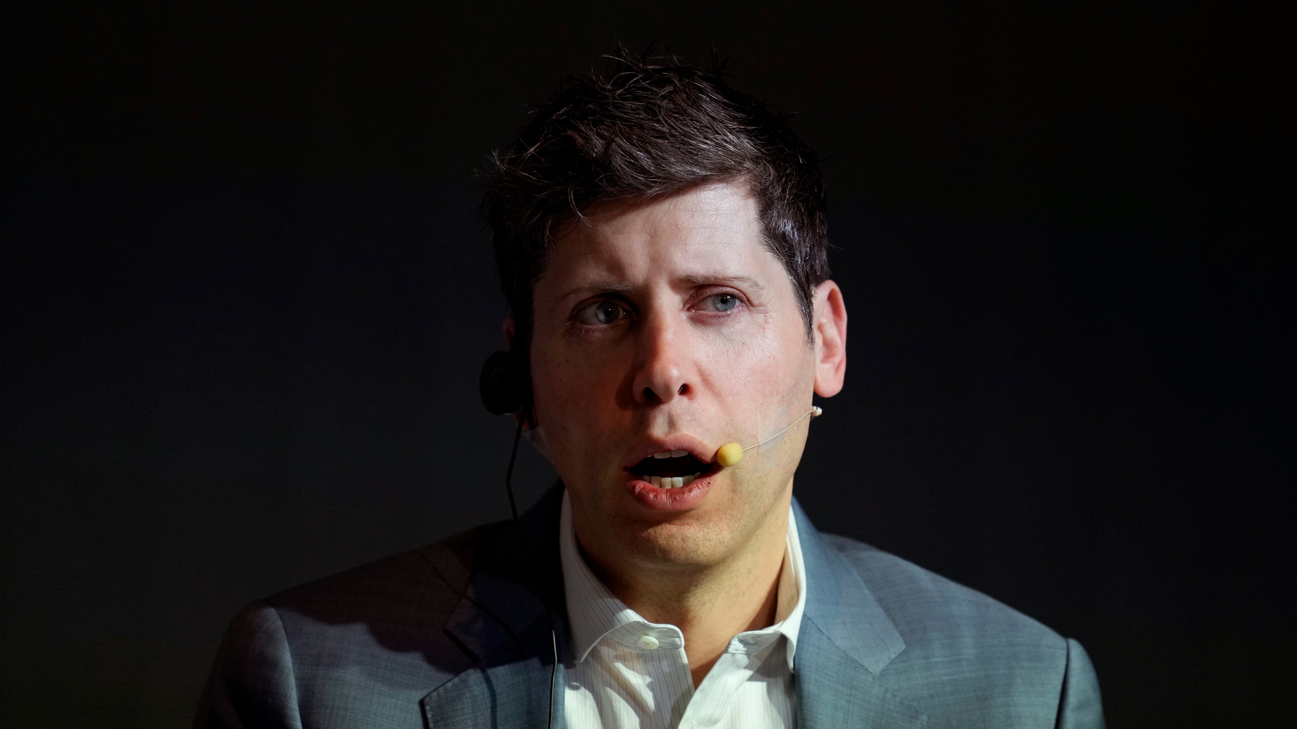 OpenAI CEO Sam Altman speaks at the Kakao media day in Seoul, South Korea on Feb. 4, 2025. (Lee Jin-man / AP Photo)