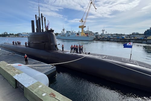 South Korean navy submarine arrives in Canadian waters