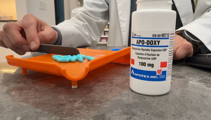 Medication used in treatment for tick-related ailments is pictured. (Callum Smith/CTV News Atlantic)