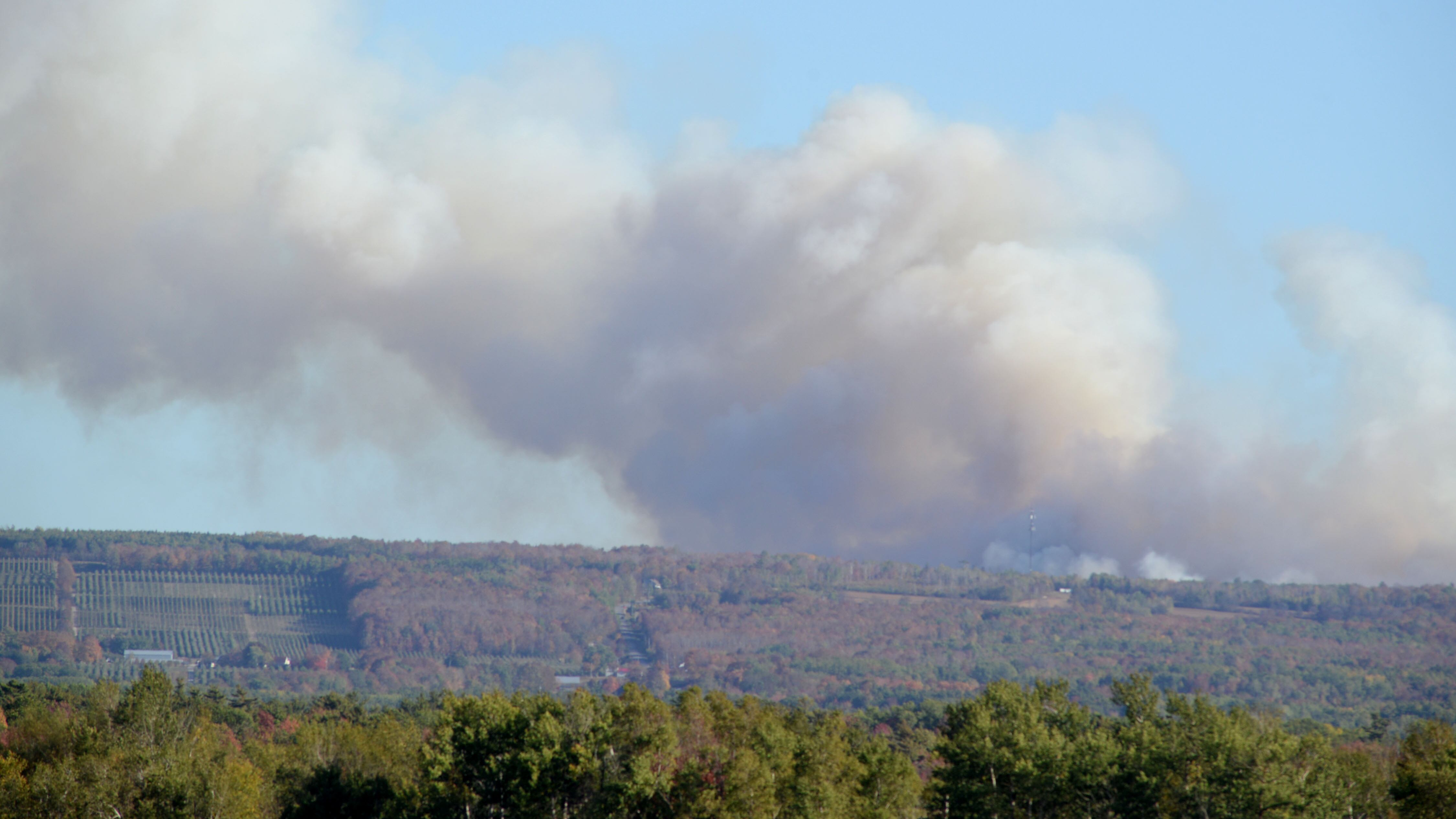 Smoke seen from Lake George wildlife on Sept. 29, 2025. (Source: Bill Roberts)