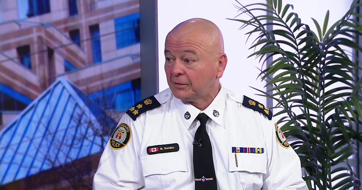 Toronto police chief on public safety: data improving, but feelings lag