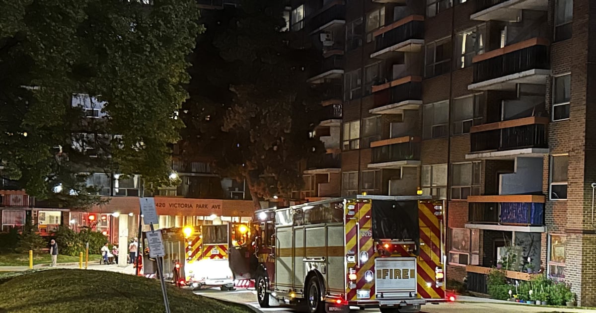 Two elderly women in hospital after fire at building in Scarborough