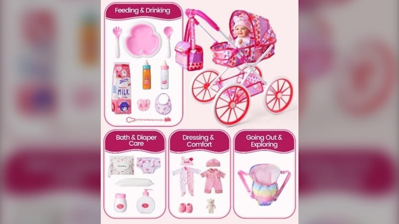 Health Canada warns of choking risk from doll and stroller set