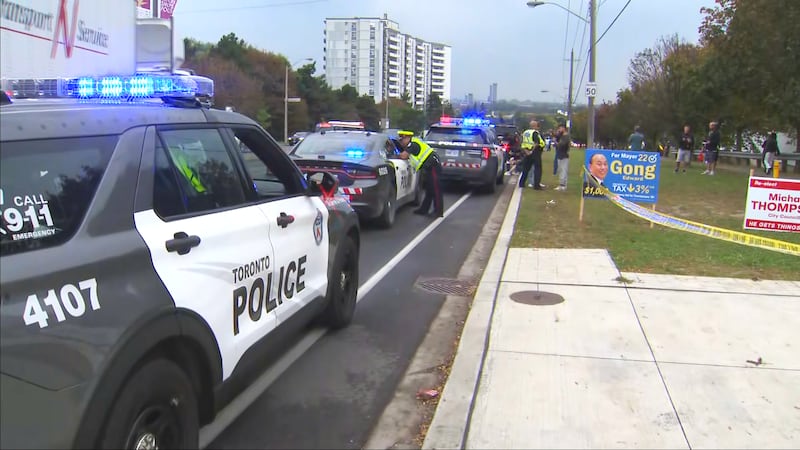Suspects sought after shots fired and collision in Scarborough