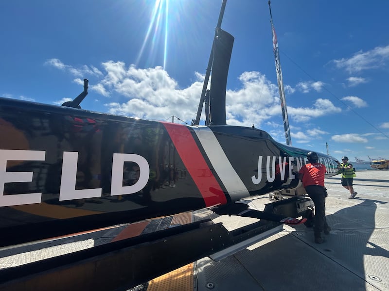 Northstar Canada is pictured being rolled out of it’s bay on the Dartmouth waterfront on June 19, 2026. (CTV Atlantic / Jonathan MacInnis)