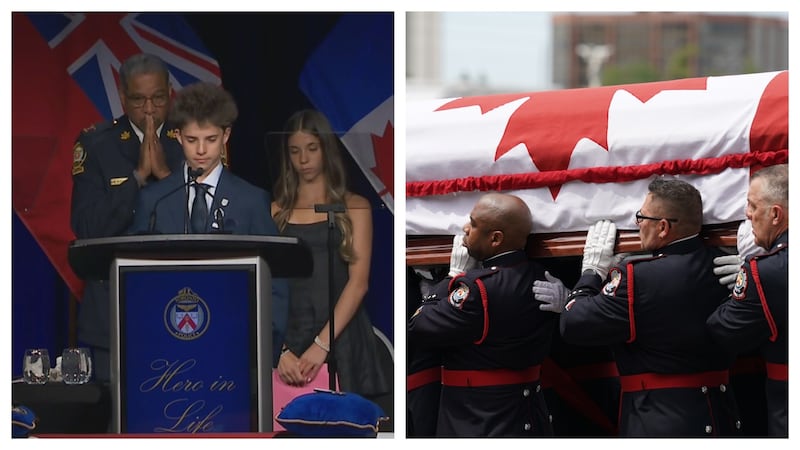 ‘The best dad anyone could ask for:’ Funeral held for Toronto police officer killed in the line of duty
