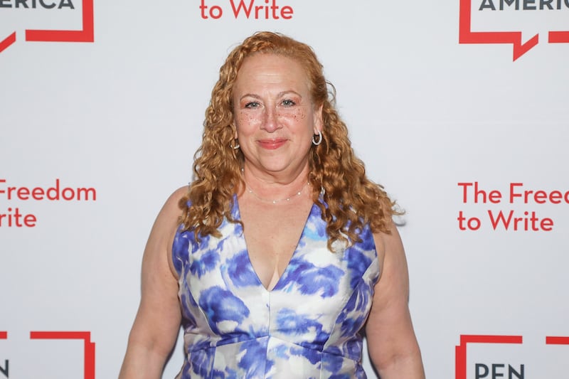 Author Jodi Picoult attends the PEN America Spring Literary Gala in New York on May 15, 2025. (Andy Kropa / Invision / AP)