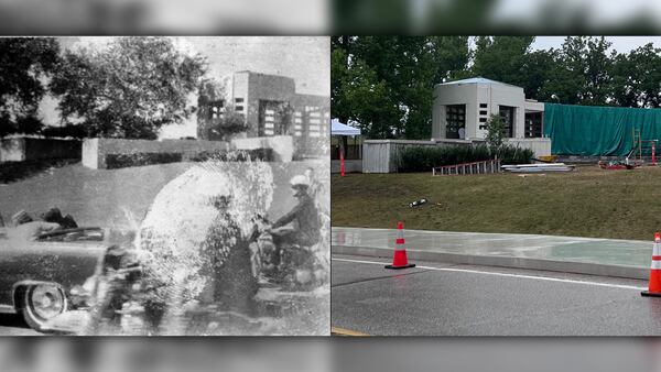 The ‘grassy knoll’ site of JFK assassination recreated in Manitoba park for film shoot