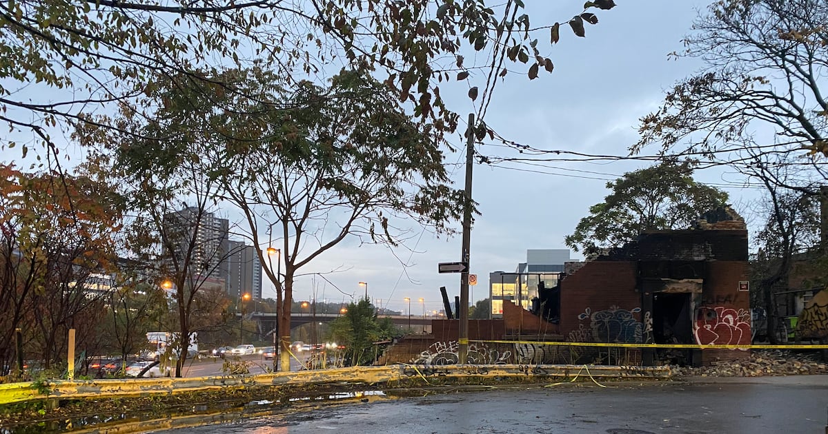 DVP reopens after crews demolish building damaged by fire in downtown Toronto
