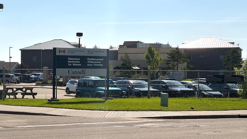 The Edmonton Institution for Women on Aug. 7, 2026. (Sean McClune/CTV News Edmonton)
