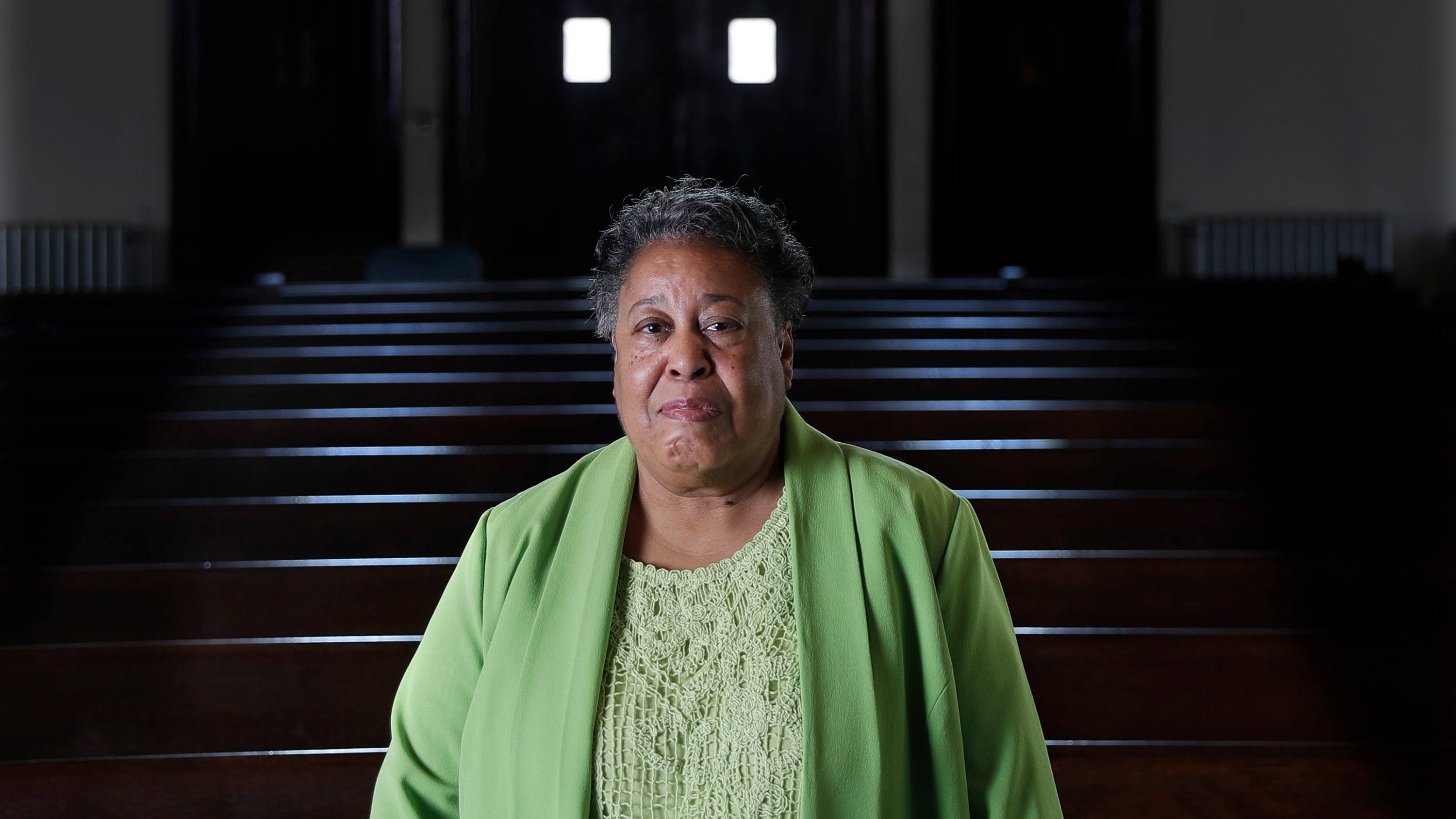 Clara Ester stands in the Centenary United Methodist Church in Memphis, Tenn., on March 17, 2018. (Mark Humphrey / AP Photo)