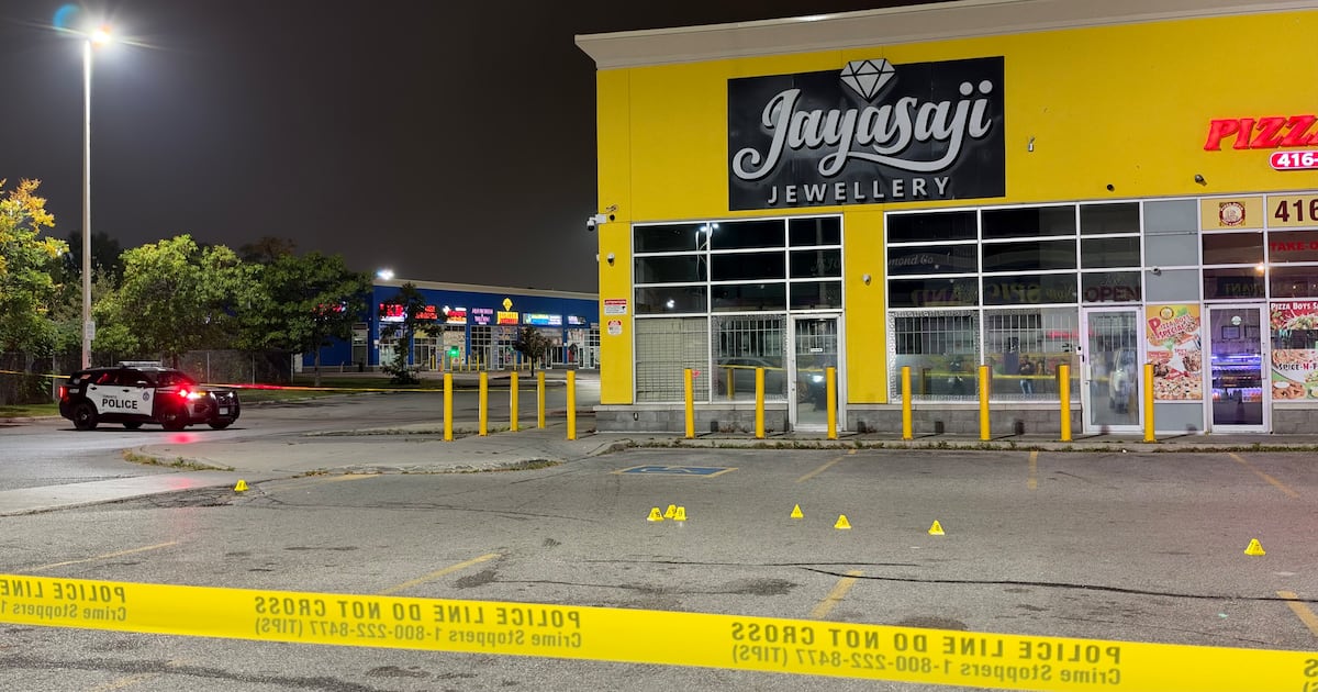 Shots fired at a business in a Scarborough plaza: police