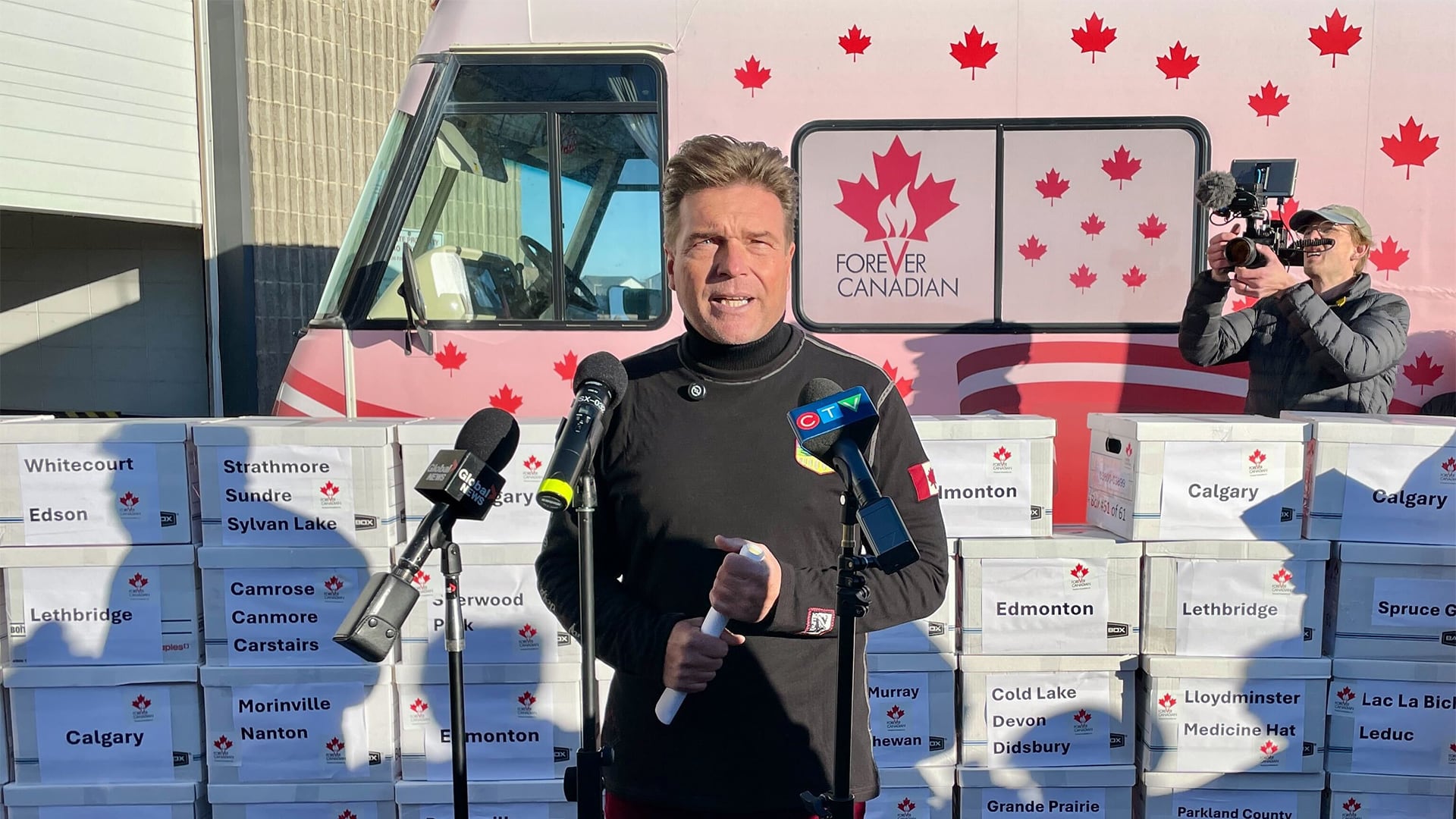 Forever Canadian petition organizer Thomas Lukaszuk on Oct. 28, 2025. (Evan Klippenstein/CTV News Edmonton)