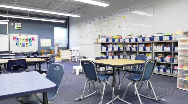 A classroom is pictured on Sept. 7, 2022. (CTV News Winnipeg)