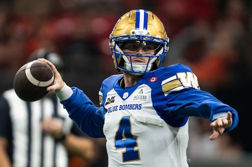 Message from Jim Kelly reminds Argos quarterback the importance of patience