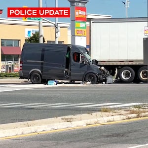Man in his 60s killed in collision between van and truck in Brampton