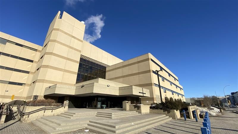 The Edmonton Police Service headquarters in the city's downtown core. (Galen McDougall/CTV News Edmonton)